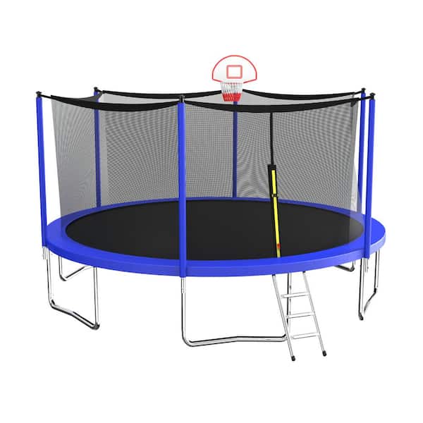 TIRAMISUBEST T-Adventurer 14 ft. Trampoline for Kids with Safety ...