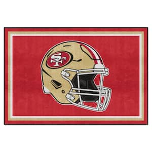 San Francisco 49ers Red 5 ft. x 8 ft. Plush Area Rug