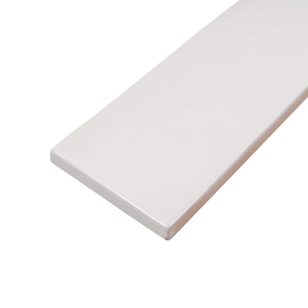Ivory White Glossy Ceramic Subway Wall and Floor Tile