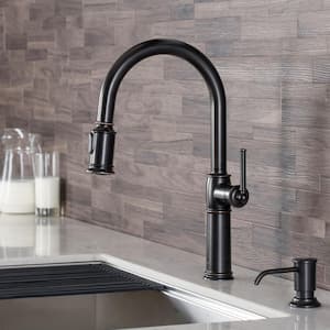 Sellette Traditional Single-Handle Pull-Down Sprayer Kitchen Faucet with Dual Function Sprayhead in Oil Rubbed Bronze