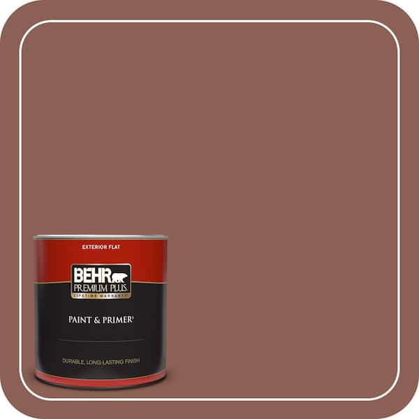 BEHR PREMIUM PLUS 1 qt. #ECC-26-1 Cedar Grove Flat Exterior Paint & Primer
