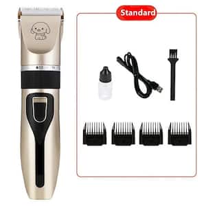 Pet Grooming Kit Electric Shaver Nail Clipper Scissors Nail File Hair Comb Brush Set with USB Cable