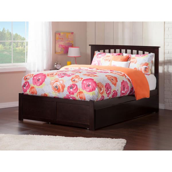 King size espresso platform bed deals frame