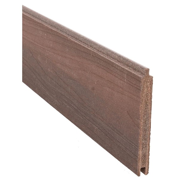 EuroFence 0.41 ft. H x 5.91 ft. W Euro Style Black Rose Tongue and Groove Composite Fence Board