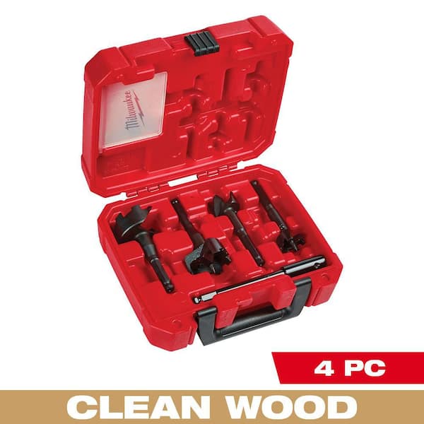 Selfeed High-Speed Steel Wood Boring Bit Set (4-Piece)