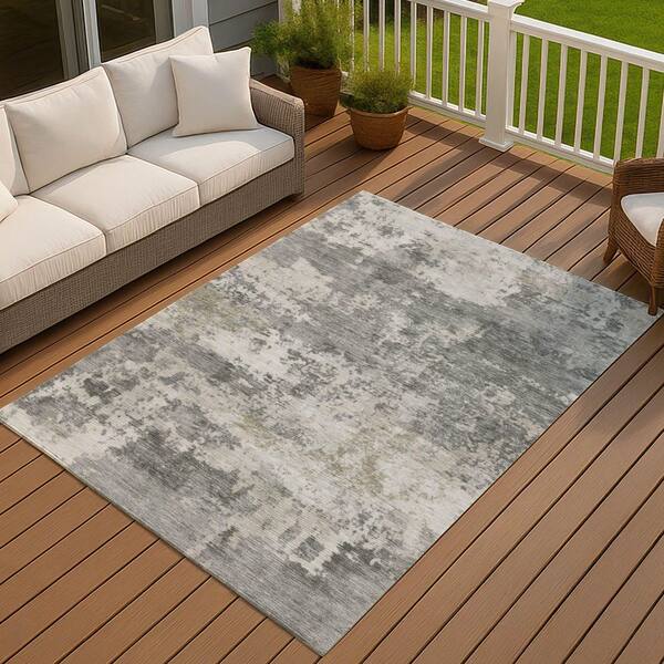 ACME Furniture RUG 60cm×60cm 美品 Addison Rugs Chantille Machine Washable Indoor/Outdoor Abstract
