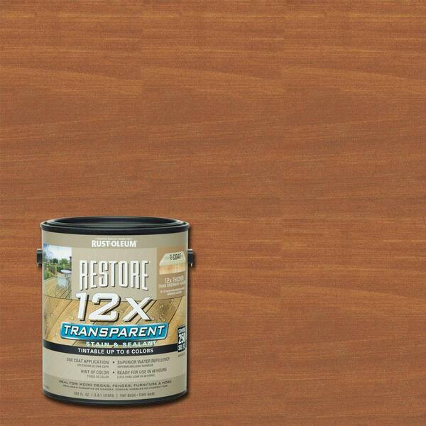 Rust-Oleum Restore 1 Gallon 12X Transparent Hickory Stain and Sealant