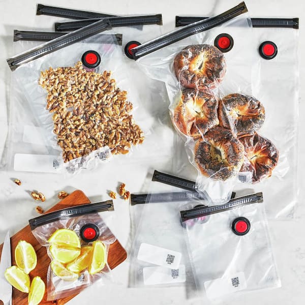Fresh and Save 20-Piece Food Storage Containers Assorted Sizes Vacuum Sealer Bags, Reusable Sous Vide Bags
