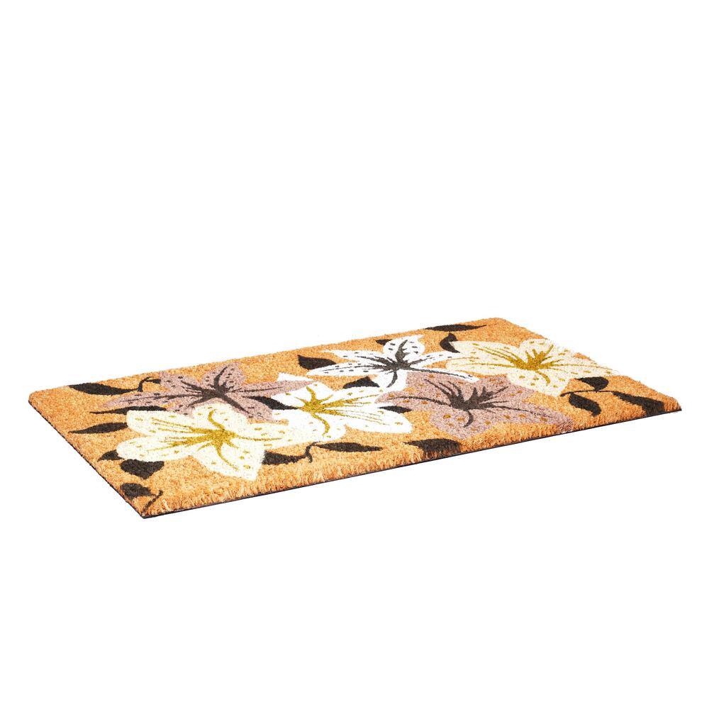 Coconut Grove Modern Coir Outdoor Doormat, 29" x 17"
