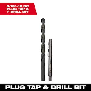 5/16 in. -18 Straight Flute Plug Tap and F Drill Bit