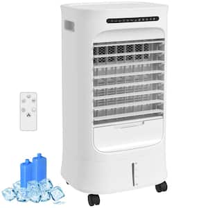 29" Portable Air Cooler, 3-In-1 Ice Cooling Fan Water Humidifier Unit with Remote, 15H Timer, Oscillating, LED Display