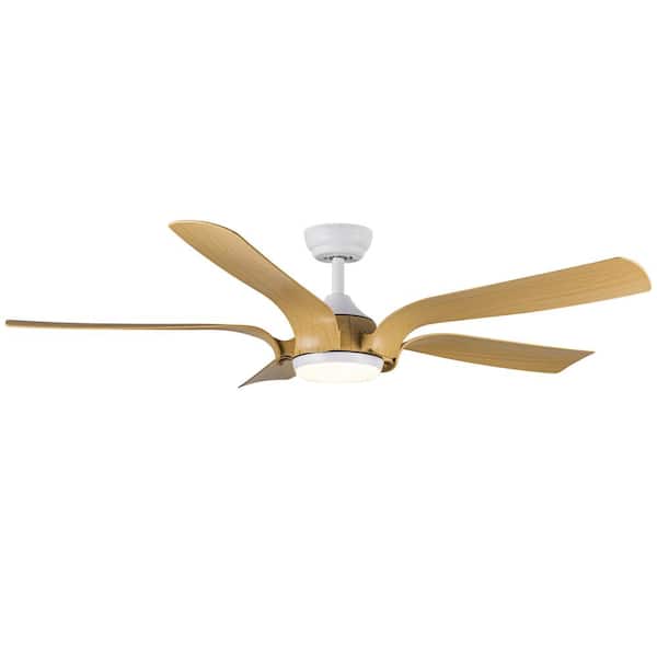 bessten Apollo 56 in. Indoor White Ceiling Fan with Dimmable Integrated LED and Remote Control