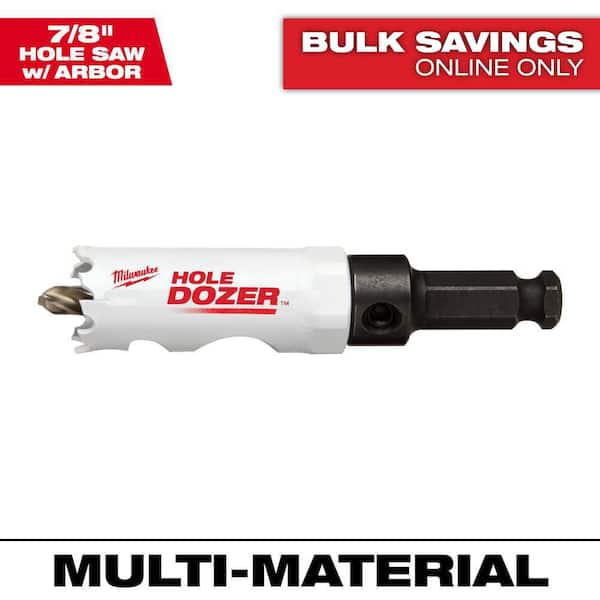 7/8 in. HOLE DOZER Bi-Metal Hole Saw with 3/8 in. Arbor and Pilot Bit