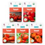 Organic Heirloom Tomato Vegetable Seeds Variety (5-Pack)