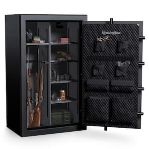 Gun Club 36 Plus 4-Gun Fireproof and Waterproof Gun Safe with Electronic Lock, Black Gloss Hammertone