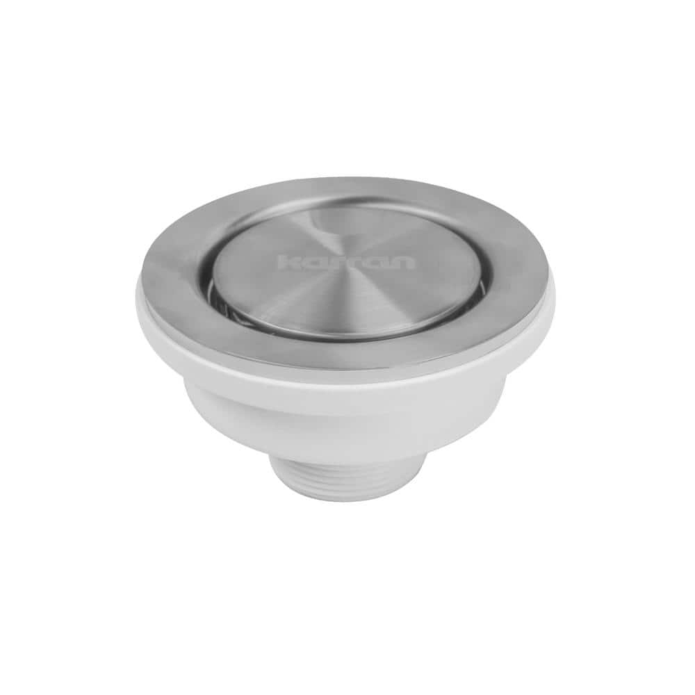 Karran 4-1/2 in. Kitchen Sink Basket Strainer in Stainless Steel L-2 ...