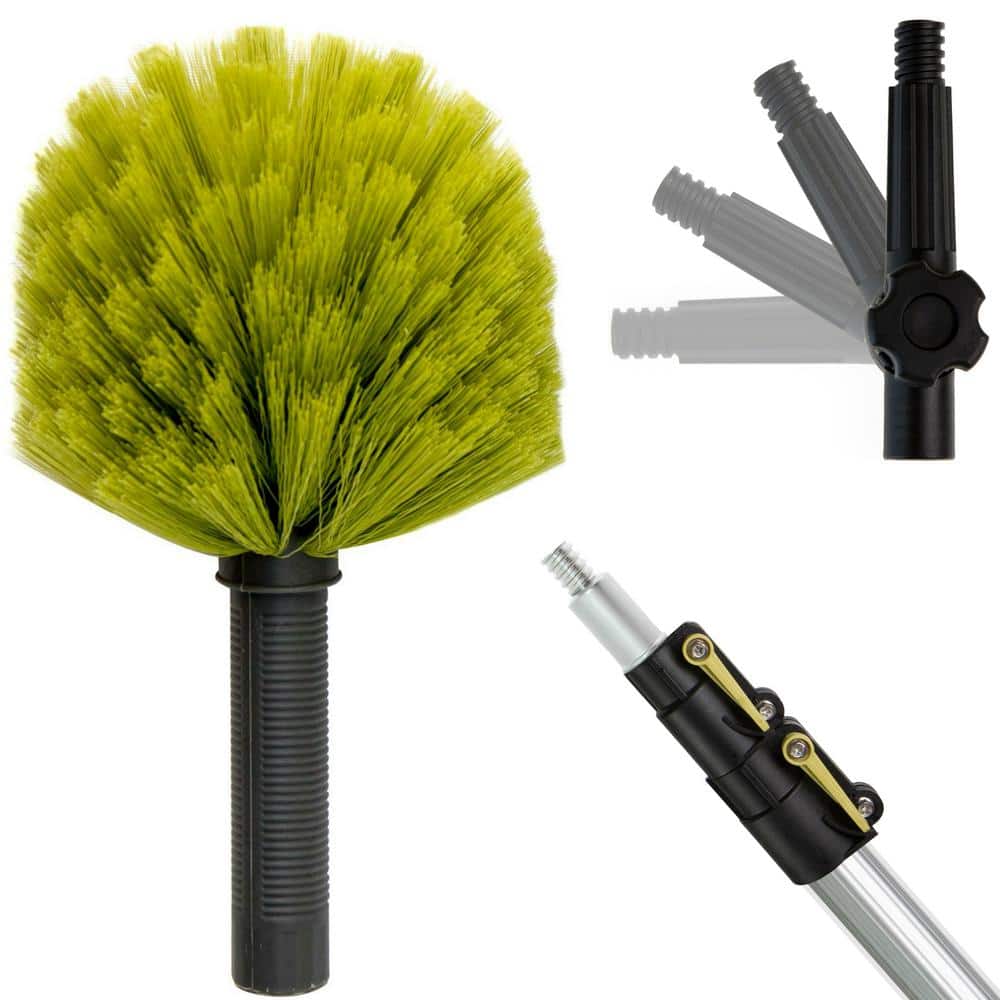 DocaPole ft. to 12 ft. Extension Pole Cobweb Duster High Reach  Telescopic Dusting Kit DP12CobwebDuster01 The Home Depot