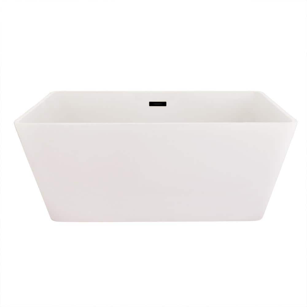 51.2'' White Acrylic Freestanding Soaking Bathtub