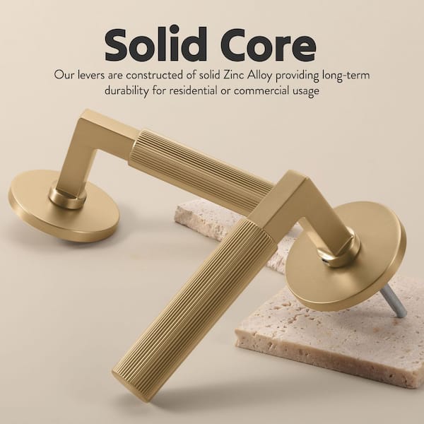 McBowery Mila Champagne Gold Modern Linear Double Dummy Interior