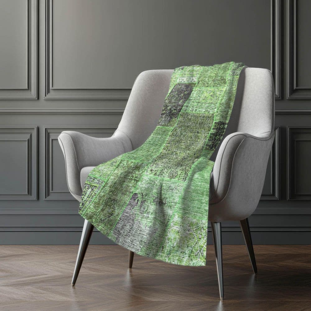 Premium Machine Washable ASB669 Green 50 in. x 70 in. Sherpa Throw Blanket price history on PriceWatchPro
