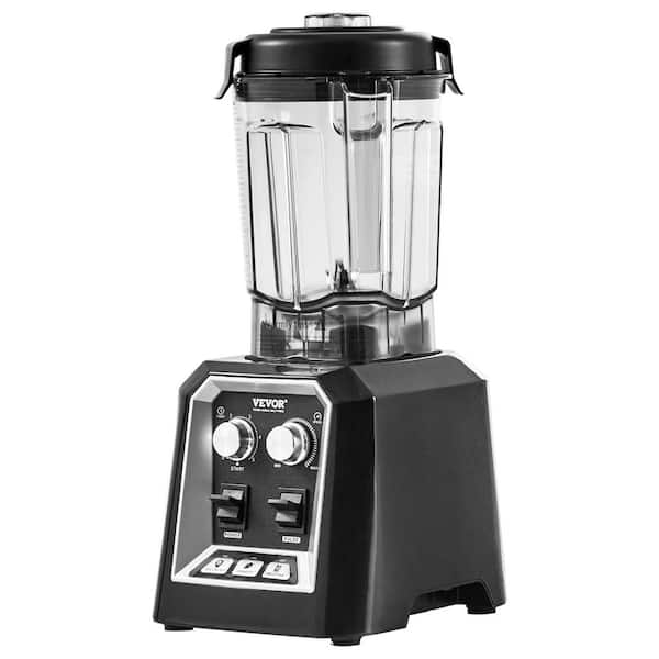 Commercial Smoothie Blenders 1.5L /50.7 oz. 1500-W 5-Speed Countertop Silent Blender, Black