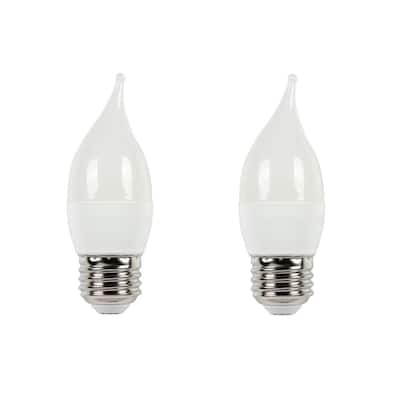 40W Equivalent Soft White C11 LED Light Bulb (2-Pack)