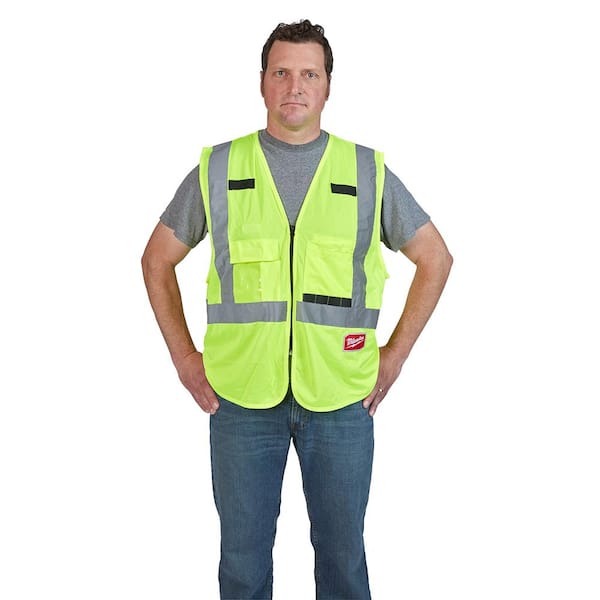 Milwaukee Large/X-Large Yellow Class 2 High Visibility Safety Vest