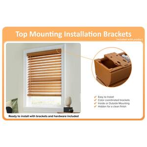 2-1/2 in. Cordless Premium Faux Wood Blinds