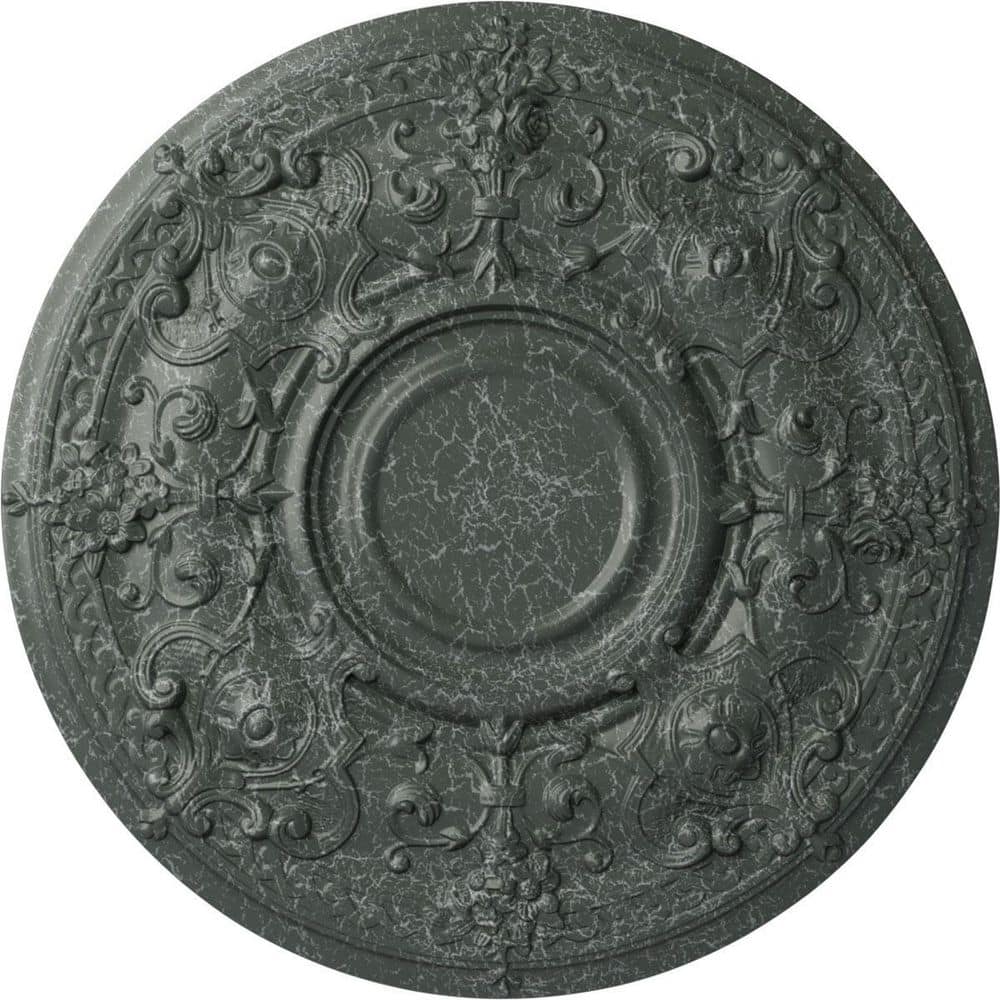 "1-3/4"" x 28-1/8"" x 28-1/8"" Polyurethane Oslo Ceiling Medallion, Athenian Green Crackle" price history on PriceWatchPro