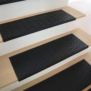 Chelsea 9.75 in. x 29.125 in. Rubber Stair Tread Cover - 6 pack