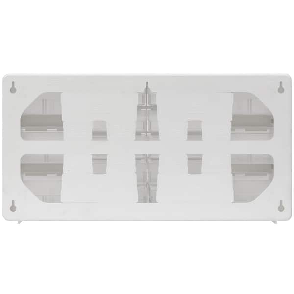26-Compartment Drawer Small Parts Organizer Hardware Storage, 20 in. W x 6 3/8 in. D x 10 1/4 in. H, White (1-Pack)