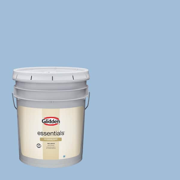 Glidden Essentials 5 gal. PPG1161-3 Everlasting Satin Exterior Paint