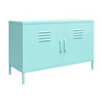 Cache Mint 2-Door Metal Locker Accent Cabinet