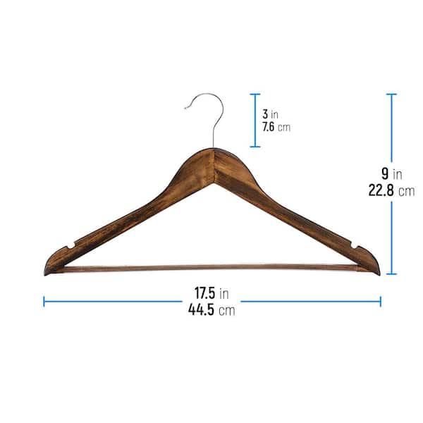 OSTO Non-Slip Velvet Hangers Suit Hangers 100-Pack Ultra Thin