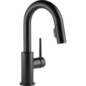 Trinsic Single-Handle Pull-Down Sprayer Bar Faucet with MagnaTite Docking in Matte Black