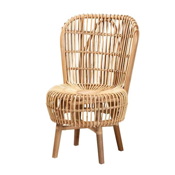 bali & pari Nagoya Natural Rattan Rattan Chair with Tall Backrest