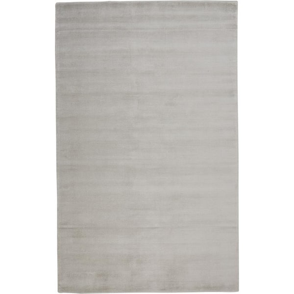 HomeRoots 2 x 3 Gray Solid Color Area Rug