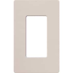 Claro 1 Gang Wall Plate for Decorator/Rocker Switches, Satin, Taupe (SC-1-TP) (1-Pack)