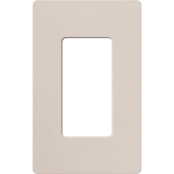 Lutron Claro 1 Gang Wall Plate for Decorator/Rocker Switches, Satin, Taupe (SC-1-TP) (1-Pack)
