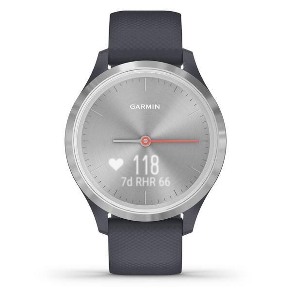 Garmin vivomove 3S Hybrid Smart Watch in Silver Stainless Steel