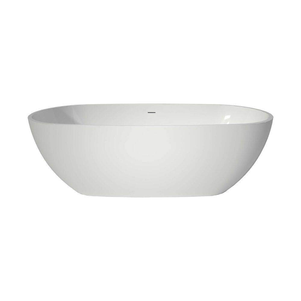 71 in. x 32 in. Acrylic Flatbottom Freestanding Soaking Bathtub in White price history on PriceWatchPro