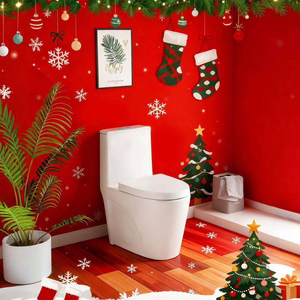 Oakley 12 inch 1-piece 1.1/1.6 GPF Dual Flush Water-Saving Elongated Toilet in White Soft Closing Seat Included price history on PriceWatchPro