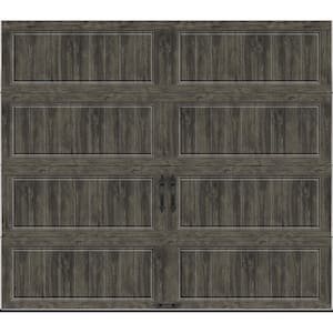 Gallery Collection 8 ft. x 7 ft. 18.4 R-Value Intellicore Insulated Solid Ultra-Grain Slate Garage Door