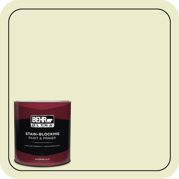 BEHR ULTRA 1 qt. #P360-2 Iced Green Apple Flat Exterior Paint & Primer