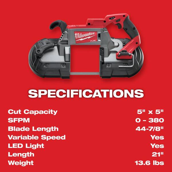 Milwaukee M18 FUEL 18V Lithium Ion Brushless Cordless Deep Cut