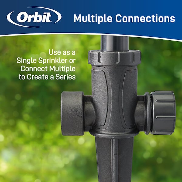 Adjustable 30 ft. Spot Sprinkle on Spike with Flow-Through