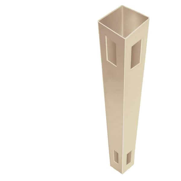 Barrette Outdoor Living 5 in. x 5 in. x 9 ft. Sand Vinyl Corner Fence Post