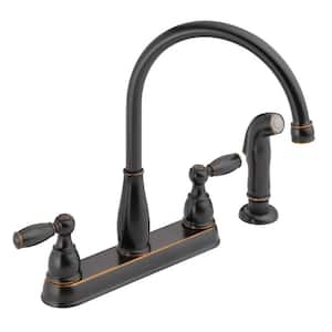 Delta Foundations 2-Handle Standard Kitchen Faucet with Side
