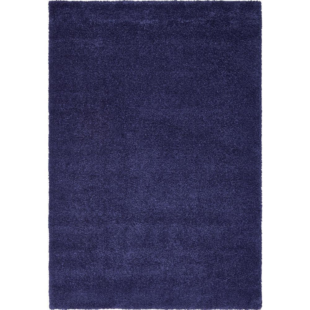 Unique Loom Solo Calabasas Navy Blue 5' 0 x 7' 7 Area Rug 3136474 The