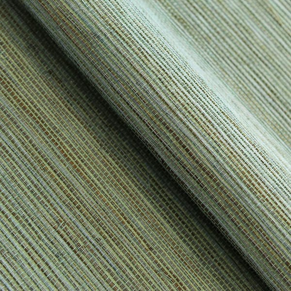 Woodland Green Sisal Authentic Grasscloth Handwoven Unpasted Textured Wallpaper Roll (Covers 72 sq. ft.)